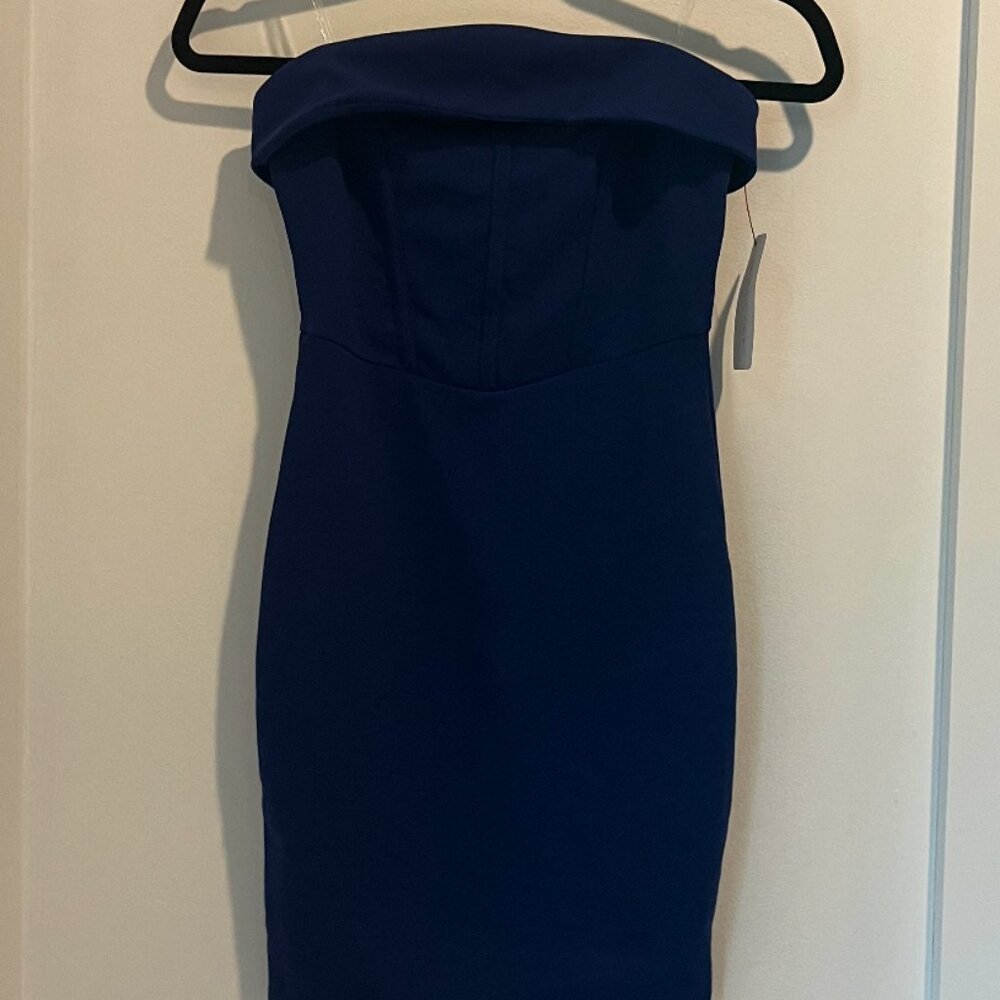 strapless foldover dress